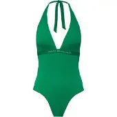 Tommy Hilfiger Halter Swimsuit Vert S Femme