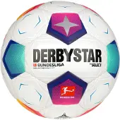 Derbystar Balle 'Bundesliga Brillant Replica Light v25' rouge / noir / argent / blanc