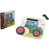 Johntoy Fien & Teun Tracteur en bois Puzzle