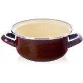 Orion Marmite émaillée MARRON 16 cm, 1 l