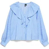 Vero Moda Kaja Long Sleeve Shirt Bleu XS Femme