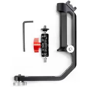 Caruba Support universel en L pour gimbal (poignée simple) (Poignée Gimbal), Gimbal : accessoires, Noir
