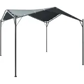 Syfax Pavilion Tente de réception Abri 3x3 m acier anthracite