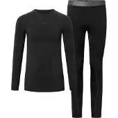 Viking Gary Long Sleeve Base Layer Set Noir XL Homme