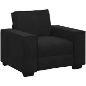 vidaXL Fauteuil noir 100x78x84 cm Velours
