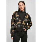Urban Classics Cardigan beige clair / noir / blanc