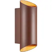 Nordlux Lampe d'extérieur marron rouille Nico Round