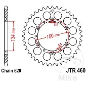 JT Sprockets Zbatka JT 42T 520 JTR460.42
