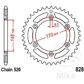 JT Sprockets Pignon JT 48 dents 520 JTR828.48
