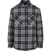 Urban Classics Chemise gris / noir / blanc