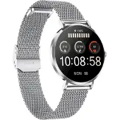 Xcoast Smartwatch SIONA 2 Nano Silver - Femme, ultra petite et fine, 6 jours de batterie, écran couleur AMOLED tactile, traqueur de fitness