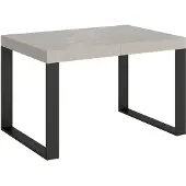 Itamoby Table Extensible 120/224X90 Cm Tecno Pieds Cachemire Anthracite