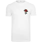 Mister tee T-Shirt 'Rose' émeraude / rouge clair / blanc