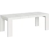 Itamoby Table Extensible Roxell Premium 200/304X90 Cm Frêne Blanc