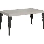 Itamoby Table Extensible Paxon Cashmere 160/264X90 Cm Avec Pieds Anthracite