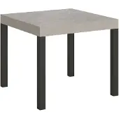 Itamoby Table Extensible 90/246X90 Cm Everyday Pieds Cachemire Anthracite