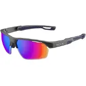 Bolle - Lunettes de soleil - Victus Pro Titanium Matte - Volt+ Ultraviolet Polarized en Nylon - Taille M - Noir