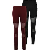 Urban Classics Leggings rouge rubis / noir