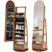 Vevor Armoire à bijoux pivotante à 360°