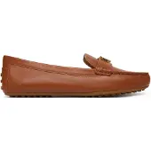 Ralph Lauren pour femme. 802P09040002 Barnsbury Mocassins en cuir brun (36), Marron, Plat, Aucun, Casuel, Classique
