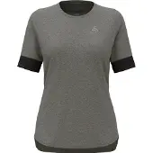 Odlo Crew Ride 365 Short Sleeve T-shirt Gris L Femme