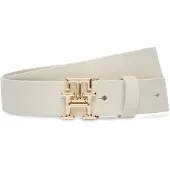 Tommy Hilfiger Ceinture 'MODERN' beige clair / or