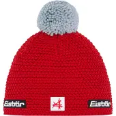 Eisbar Unisexe, Bonnet, Jamie Pompon Ski Austria, Rouge, (Taille unique)