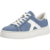 Rieker Baskets basses bleu marine / blanc