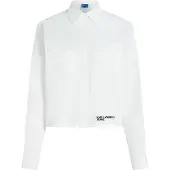 Karl lagerfeld JEANS Chemisier noir / blanc