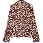 Vero Moda Chemisier 'VMFriga' beige clair / marron