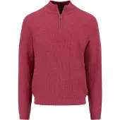 Fynch&Hatton 1508644 Half Zip Sweater Rouge 2XL Homme