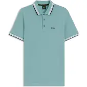 BOSS pour homme. 50469055 Polo bleu Paddy (S), Casuel, Coton, Manche courte