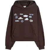 Bershka Sweat-shirt bleu marine / bleu clair / chocolat