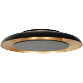 Steinhauer Lampe de plafond moderne Golden Veil noir avec or