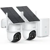 Aosu Solarcam D1 Classic Kit - 2 Camera's (2304 x 1296 Pixels), Caméra réseau, Blanc