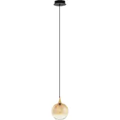 Lyora Suspension Orenda Verre ambré simple