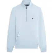 Tommy Hilfiger Essential Terry Half Zip Sweatshirt Bleu L Homme