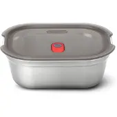 Black+blum Steel Food Box Gris Small