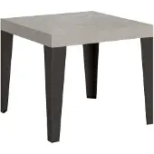 Itamoby Table Extensible 90/246X90 Cm Pieds Anthracite Cachemire Flame