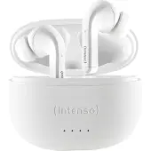 Intenso Écouteurs sans fil Buds T302A, réduction active du bruit (ANC), mode transparence, blanc