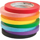 Colorations - Ruban de masquage 8 couleurs - 55 mètres par couleur