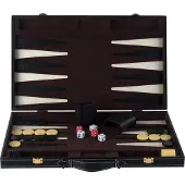 Engelhart Backgammon 18 Brown et Ivoire jeu de société classique