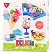 Playgo Set d'argile pour crème glacée - 4 pots d'argile