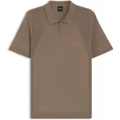 BOSS Momentum Lite 10278015 Green Short Sleeve Polo Marron L Homme