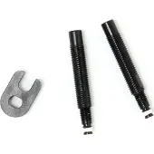 Schwalbe Lot de 2 rallonges de valve avec extracteur de noyau, noir, 65 mm