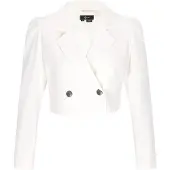 Faina Blazer 'Festive' blanc cassé