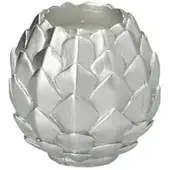 Starpak Bougie sphérique Bougie sphérique Pine Cone argenté (1 pcs)