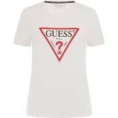 GUESS T-shirt rouge / noir / blanc