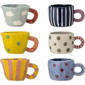 Bloomingville Lot de 6 tasses Nini