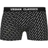 Urban Classics Boxers vert foncé / noir / blanc